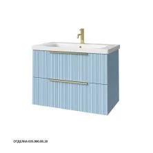 Caprigo Тумба с раковиной RAIN 80 см, голубая, эмаль