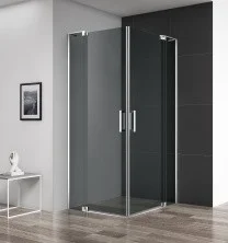 Cezares Душевое ограждение SLIDER 90х100 см, серый\хром SLIDER-AH-2-90/100-100/110-GRIGIO-Cr