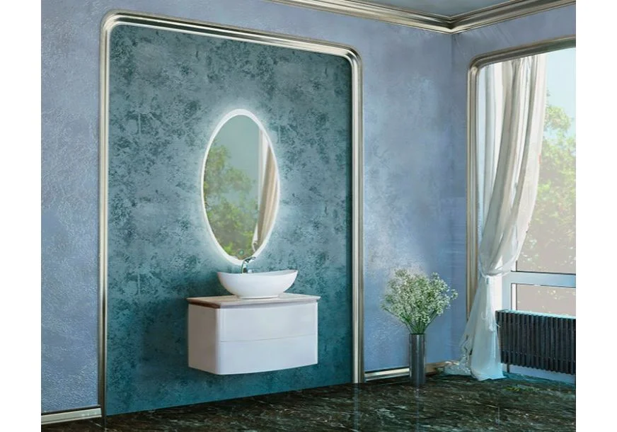 Приобрести зеркало velvex luna 60 см zklun.60-21