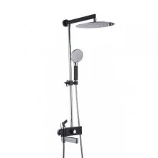 Gappo Душевая система G2481 с изливом, черный/хром 93278