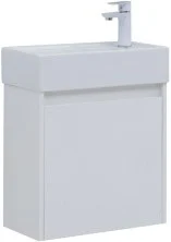Aquanet Тумба с раковиной Nova Lite 50 см, белая глянец (1 дверца)