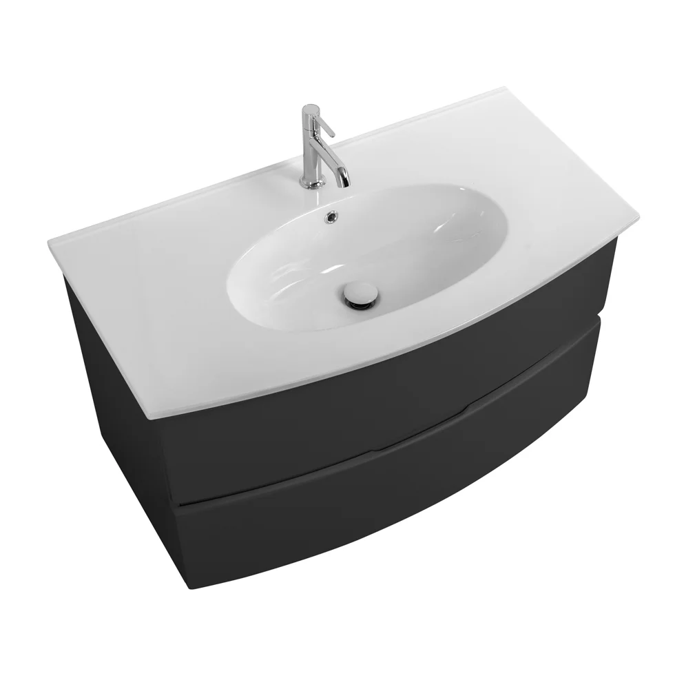 Приобрести cezares тумба подвесная с раковиной elettra 100 см grafite, графит 55526