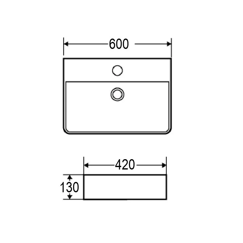 Приобрести azario раковина накладная 60х42 см, белая az-2173 sp