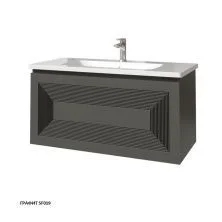 Caprigo Тумба с раковиной MODO Quarta 100 см, графит