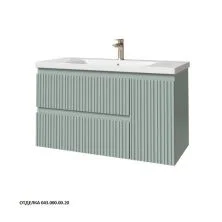 Caprigo Тумба с раковиной FORTE-Smalty TYPE 100 см, правая, зеленая, эмаль