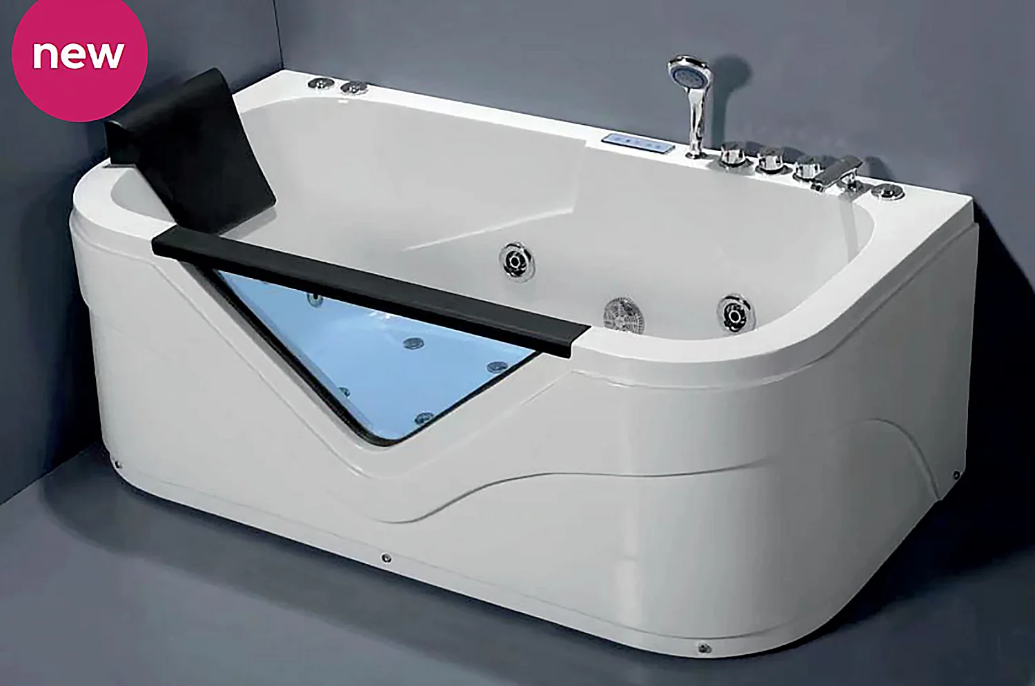 Приобрести loranto ванна акриловая с гидромассажем 170х80 см, белая, правосторонняя (cs-832nr)