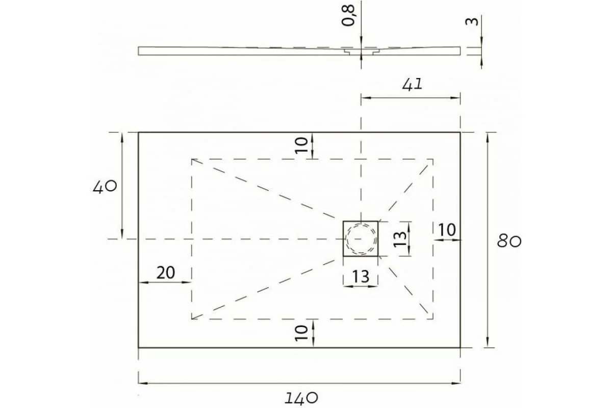 Приобрести aquanet душевой поддон pleasure 140х80 см, черный