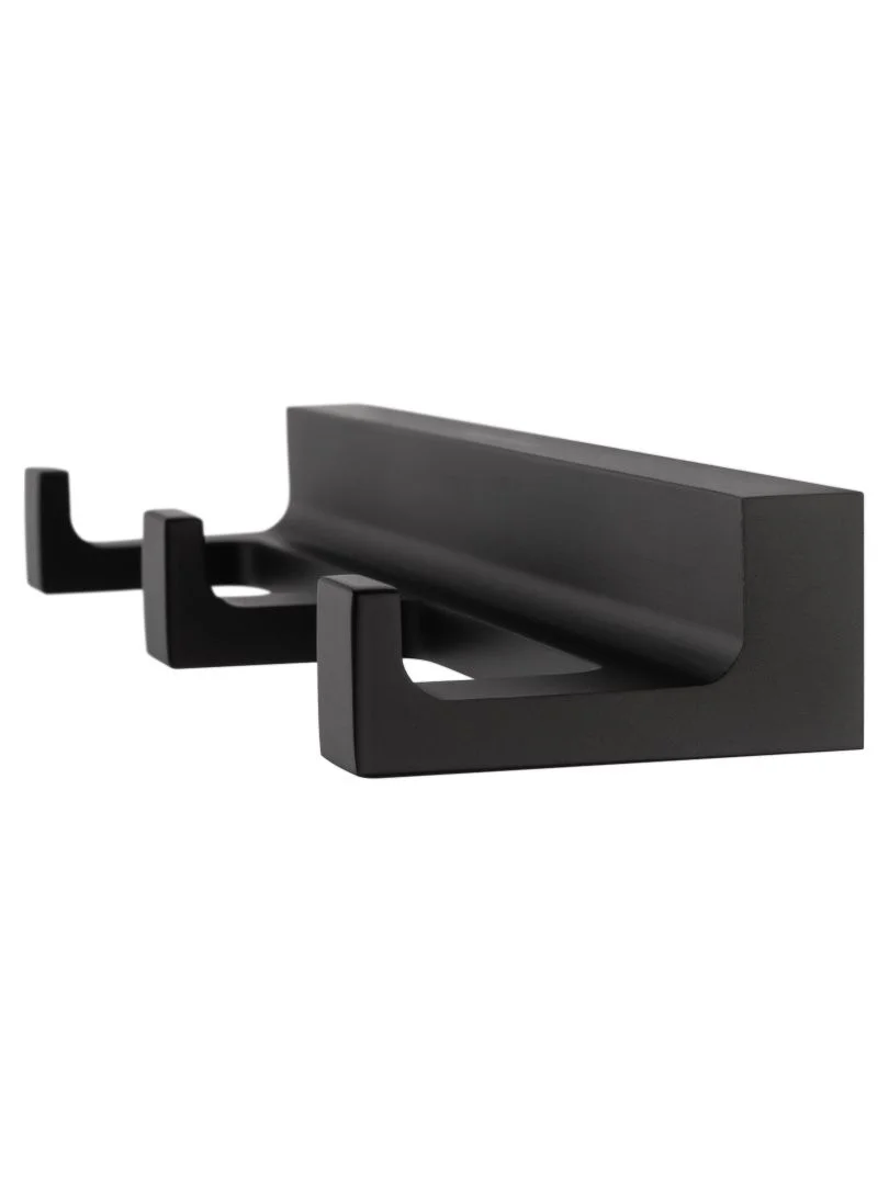 Приобрести вешалка с 3 крючками для ванной wonzon & woghand eclipse, черный (ww-9135-bl)