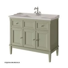 Caprigo Тумба с раковиной JARDIN 100 см, зеленая, эмаль