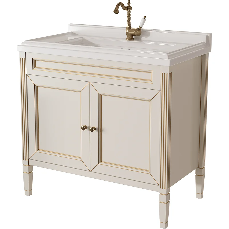 Приобрести caprigo тумба с раковиной напольная albion promo 90 см, светло бежевая 33319uv-011.vot.00.20