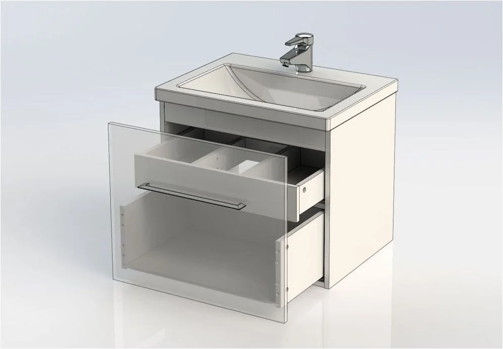 Приобрести aquanet тумба с раковиной порто 60 см, белая 00212576