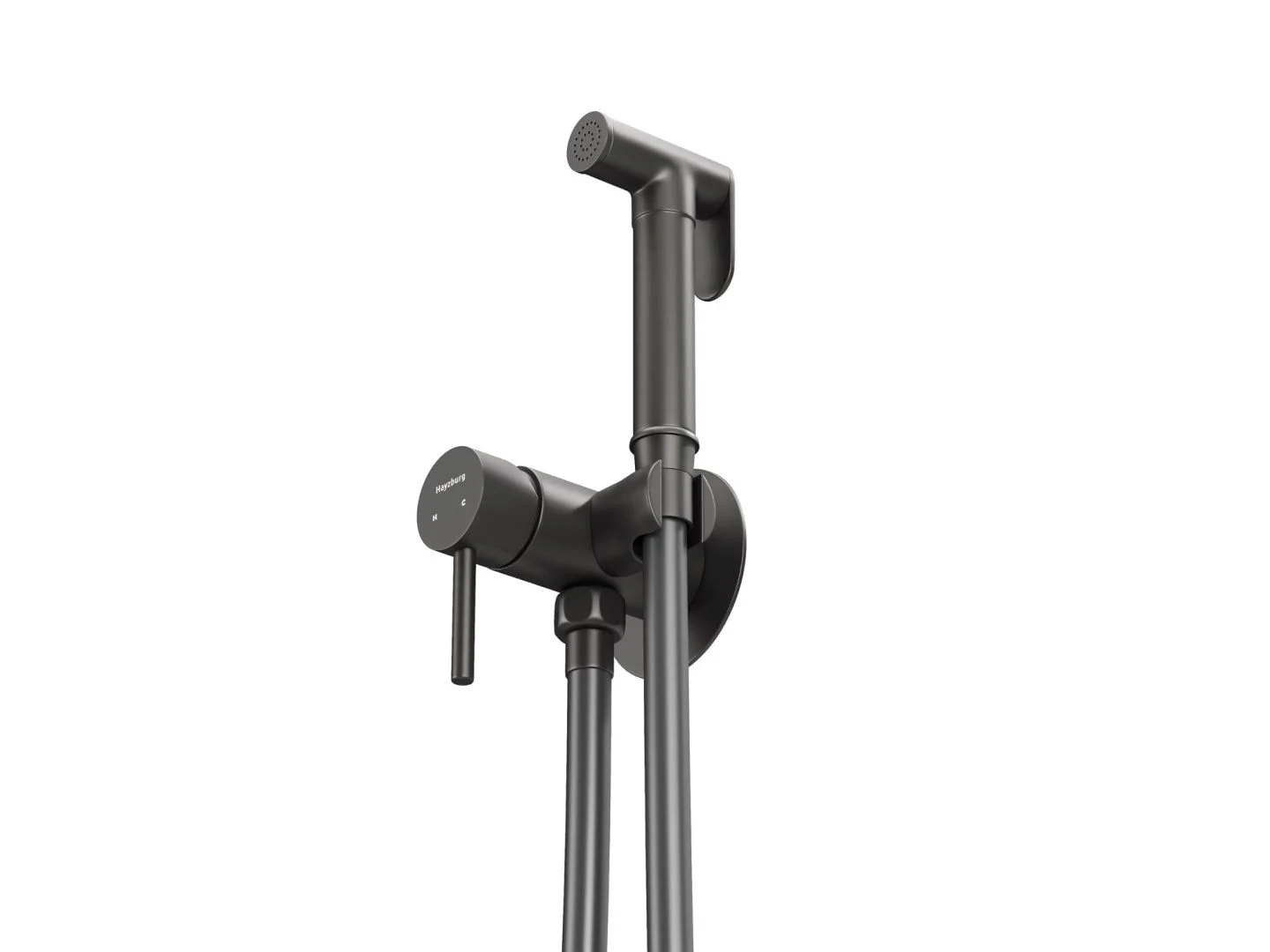 Приобрести hayzburg встраиваемый смеситель с гигиеническим душем, графит hb-2005gg