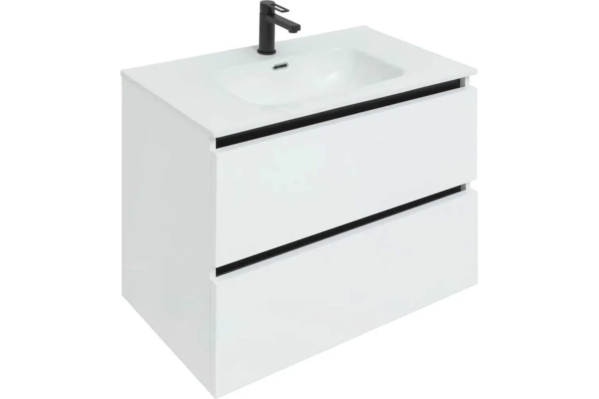 Приобрести aquanet раковина flat 90х46 см, белая