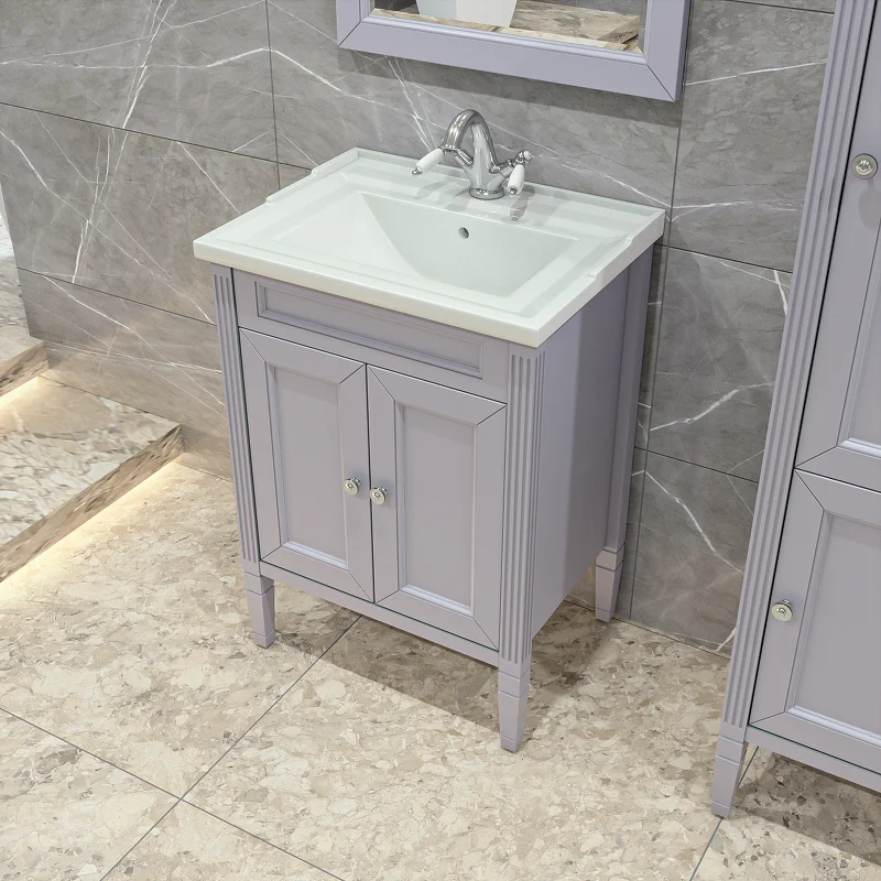 Приобрести caprigo тумба с раковиной напольная albion concept 60 см, серая 34010-sf028