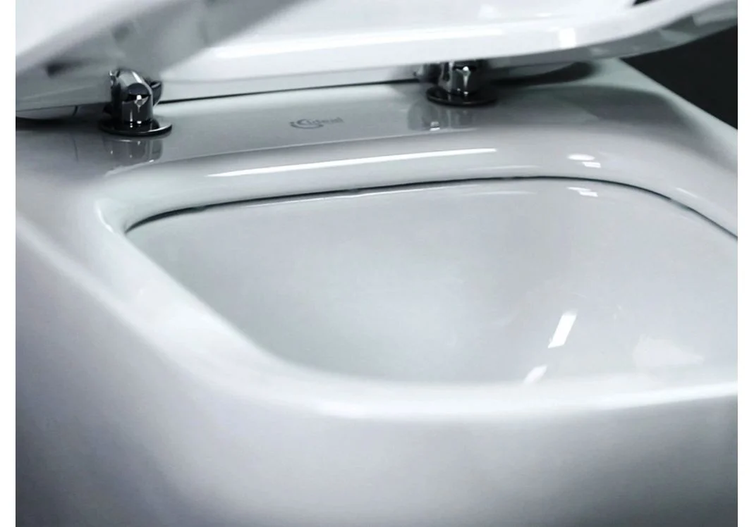 Приобрести унитаз подвесной безободковый ideal standard tesi aquablade t007901 с крышкой микролифт