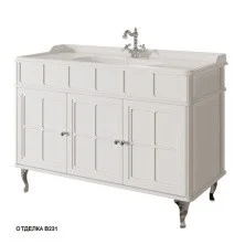 Caprigo Тумба с раковиной напольная Borgo 120 см, белая 33425-B231