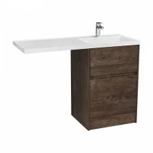 Тумба напольная с раковиной-столешницей Акватон Лондри 120 R/L, дуб кантри