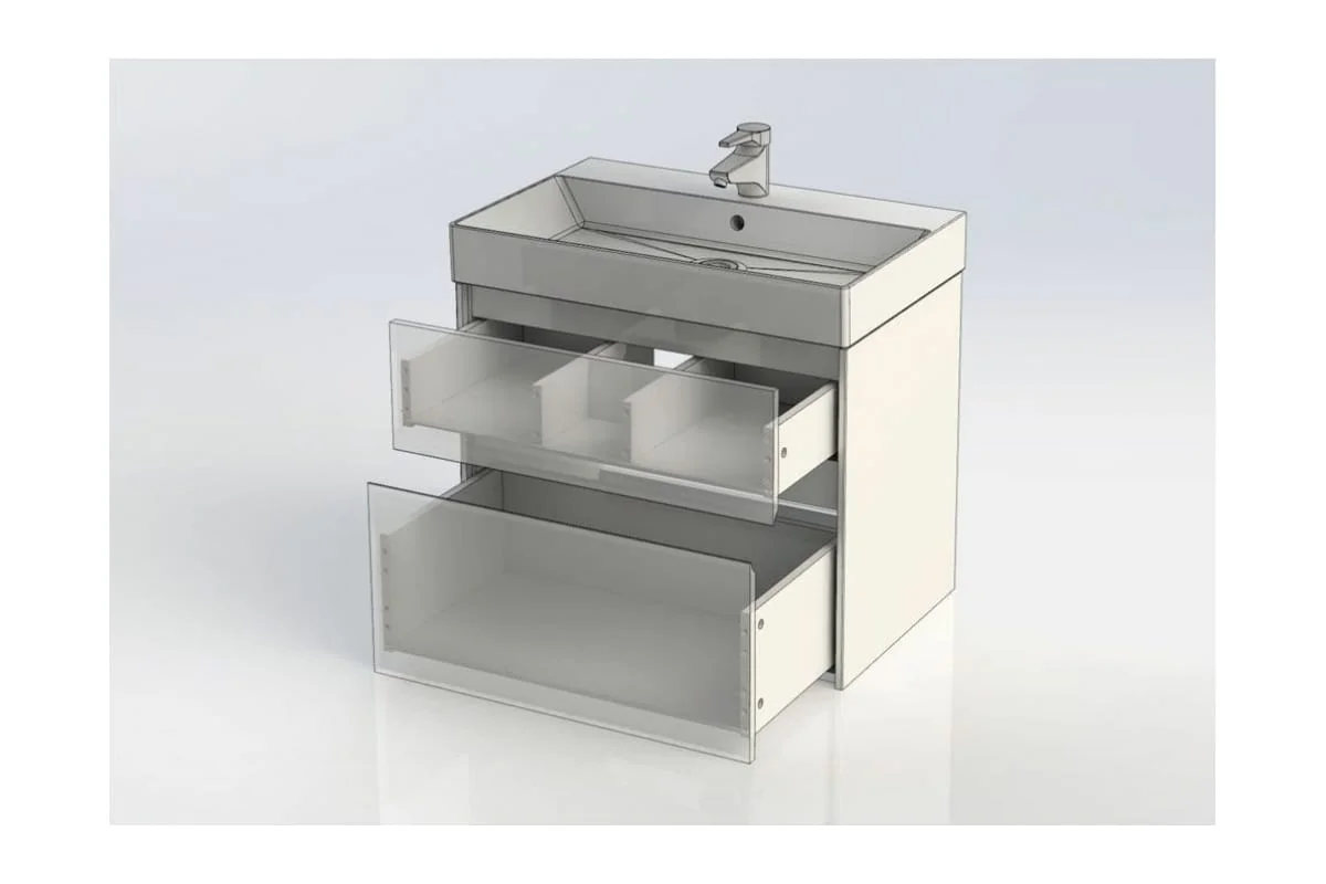 Приобрести aquanet тумба с раковиной бруклин 70 см, белая