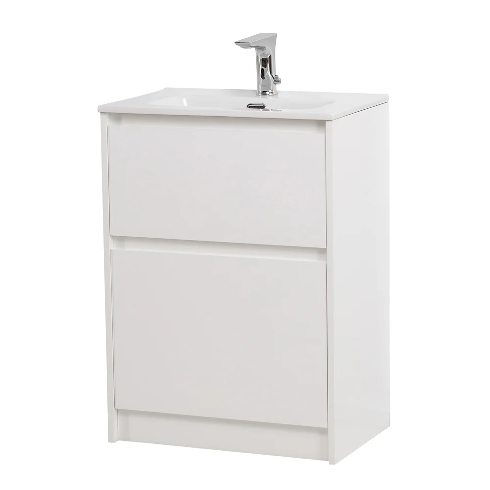 Приобрести belbagno тумба с раковиной kraft 39 50 см, напольная bianco opaco, белая раковина