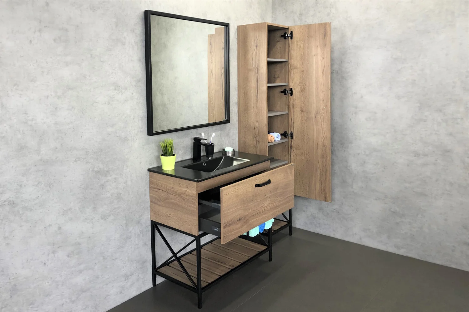 Приобрести сomforty зеркало "бредфорд-90" черное