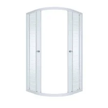 Тритон Душевое ограждение Стандарт Полосы 100х100 см, белая с узором, без поддона Щ0000026699