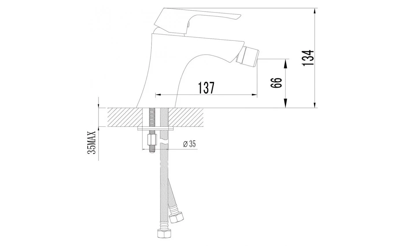 Приобрести lemark смеситель для биде unit, хром lm4508c