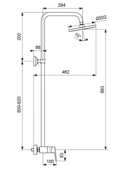 Приобрести душевая система vidima balance ba272aa
