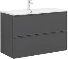 Aquanet Тумба с раковиной Арт 90 см, ясень графит