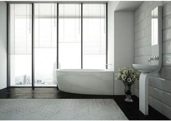 Приобрести акриловая ванна асимметричная aquatek дива r 160х90 см правая