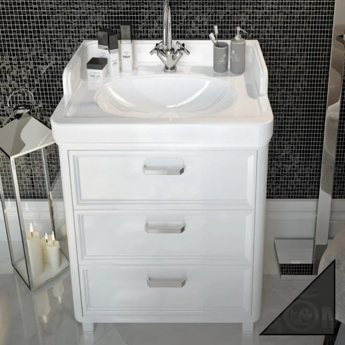 Приобрести тумба напольная с раковиной kerama marazzi pompei 60 см, белый po.60.3\wht