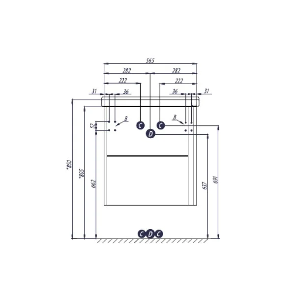 Приобрести тумба акватон стоун 60 см, сосна арлингтон