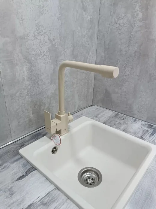 Приобрести смеситель для кухни vieir kitchen 359 мм, с подключением к фильтру, бежевый v15025(b)