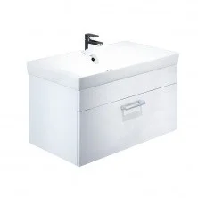 IDDIS Тумба подвесная Mirro с раковиной 80 см. белая NMIR80Wi95K