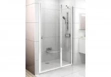 Дверь душевая Ravak Chrome CSD2 110 см 0QVDC100Z1 белый/прозрачное