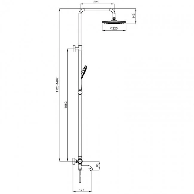 Приобрести gappo душевая система g2491 с термостатом, хром 16228