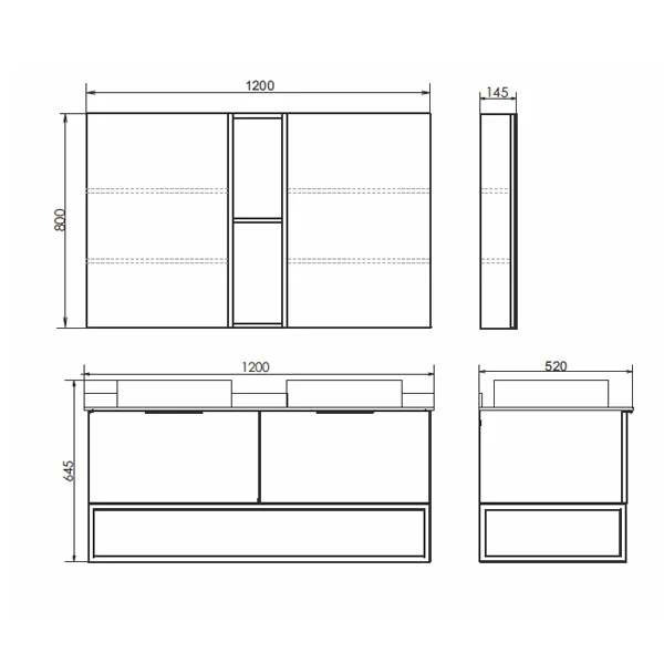Приобрести сomforty тумба со столешницей и раковиной порто-120-2, дуб дымчатый