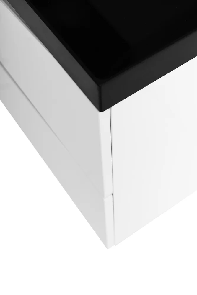 Приобрести belbagno тумба с раковиной marino 90 см, подвесная bianco opaco, чёрная раковина