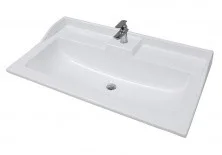 Раковина Акватон Фабиа 800 мм, материал литьевой мрамор, цвет белый