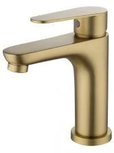 Смеситель для раковины WONZON & WOGHAND ALFA, Брашированное золото (WW-A40202-BG)