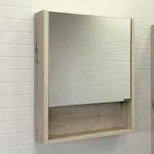 Сomforty Зеркало-шкаф "Марио-60", дуб дымчатый