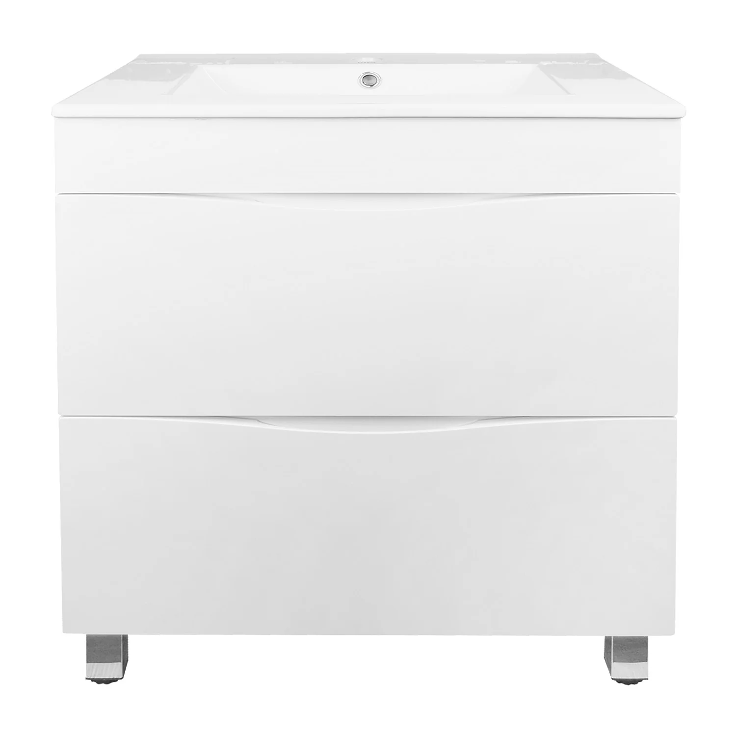 Приобрести loranto тумба напольная с раковиной santorini 60 61х46 см, белый глянец (cs00086972)