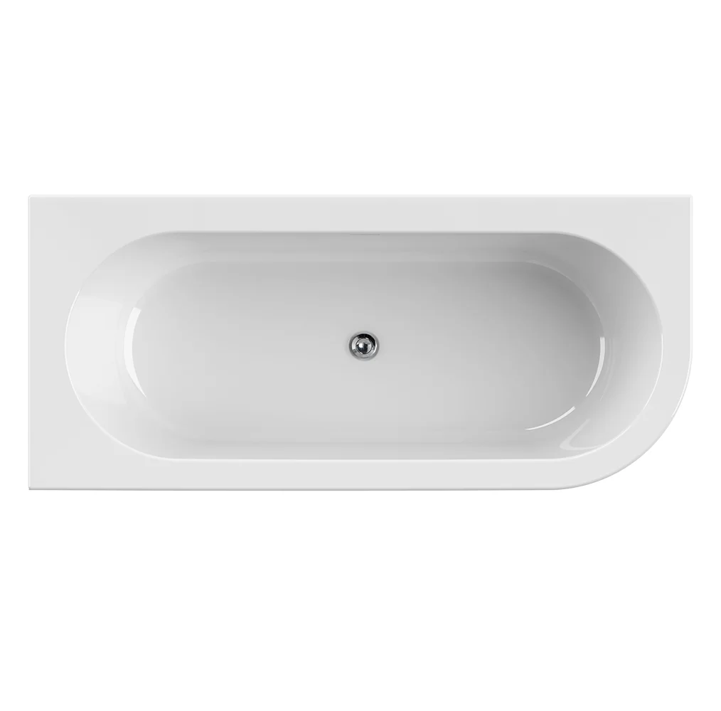 Приобрести cezares акриловая ванна slim corner 180х80 см, белая slim corner-180-80-60-l-w37-set