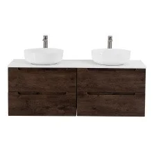 BelBagno Тумба со столешницей ETNA 120 см, подвесная Rovere Moro