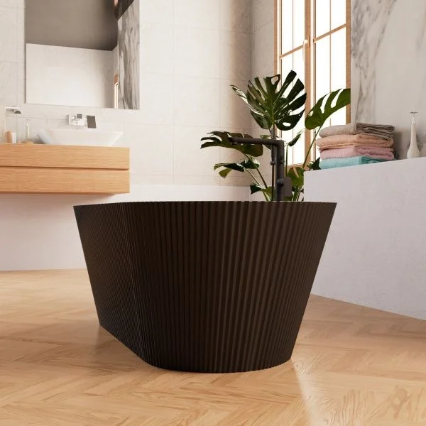 Приобрести frank акриловая ванна f6103 black/black 170х75 см, отдельностоящая