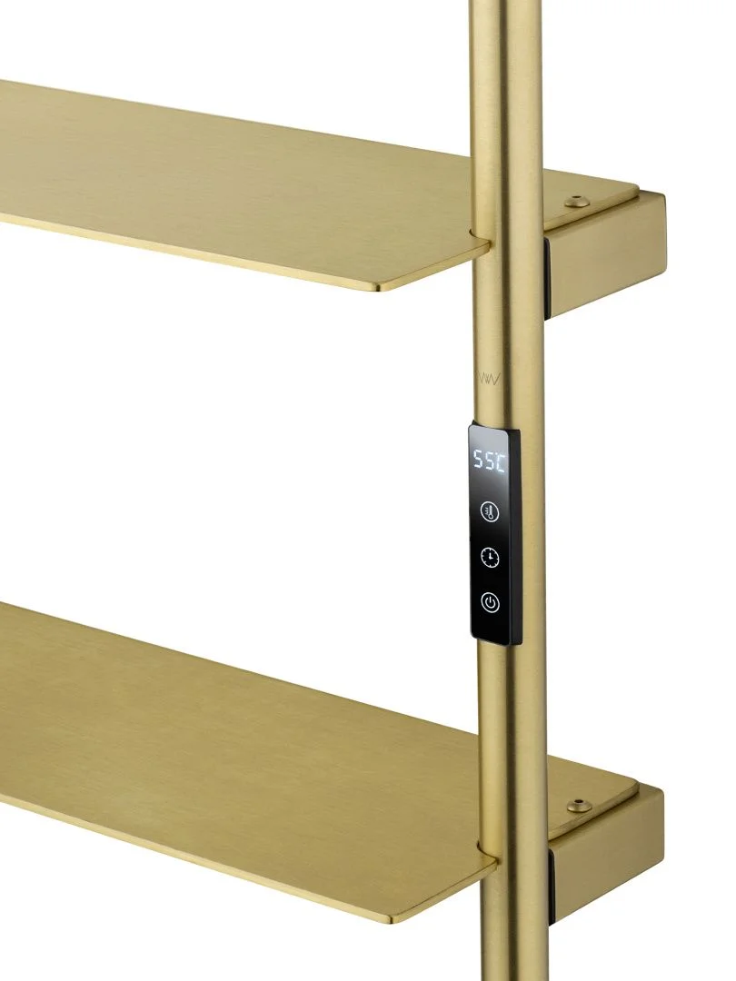 Приобрести полотенцесушитель электрический wonzon & woghand düsseldorf, брашированное золото (ww-a205-bg)