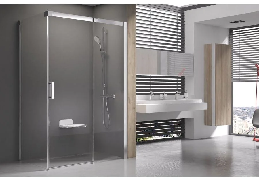 Приобрести ограждение душевое ravak matrix msdps 100х80 см 0wpa4u00z1 r сатин/прозрачное