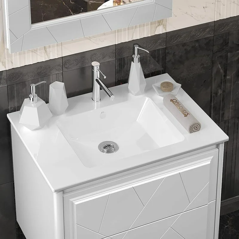 Приобрести opadiris тумба подвесная с раковиной луиджи 70 см, белая матовая