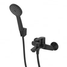 IDDIS Смеситель для ванны Ray 214мм, черный матовый RAYBL02i02