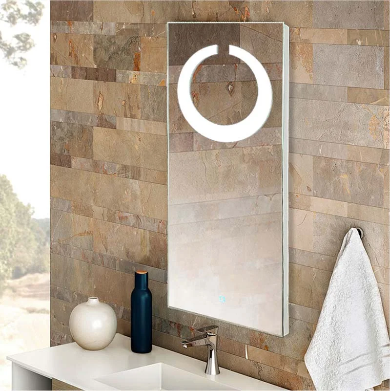 Приобрести azario зеркало лунар 40х100 см, белый, с подсветкой, сенсорный выключатель, фр-1544