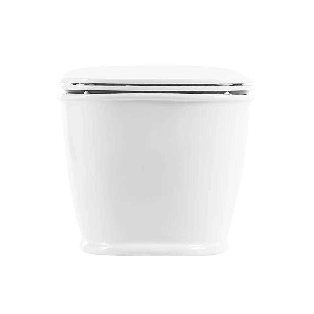 Приобрести belbagno унитаз безободковый подвесной prado с сиденьем дюропласт, микролифт, белый bb10150ch/bb10150sc